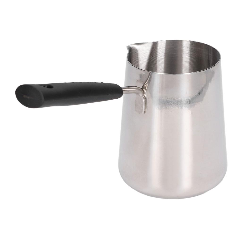 Easy to Clean Turkish Coffee Pot Stainless Steel Milk Warmer Durable Turkish Tea Pot Coffee Making
