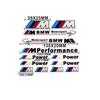 Для BMW M 50TH Power Performance E28 E30 E34 E36 E46 E60 E90 F84 F87 X1 X3 X5 X6 Автомобильные наклейки Автомобильный значок Наклейка Декор