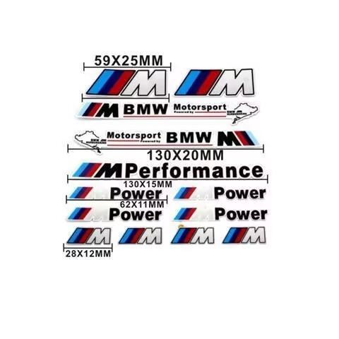 Для BMW M 50TH Power Performance E28 E30 E34 E36 E46 E60 E90 F84 F87 X1 X3 X5 X6 Автомобильные наклейки Автомобильный значок Наклейка Декор
