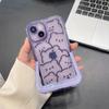 Ins невидимый кронштейн-держатель чехол для телефона для Iphone 14 13 12 11 Pro Max 14 Plus милый мультяшный медведь противоударный чехол