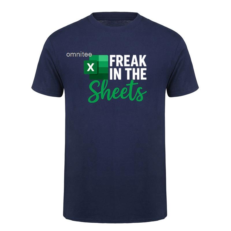 Freak in The Sheets TShirt Funny Accountant Spreadsheet TShirt Summer New Cotton Casual Accounting Tshirt HJ044