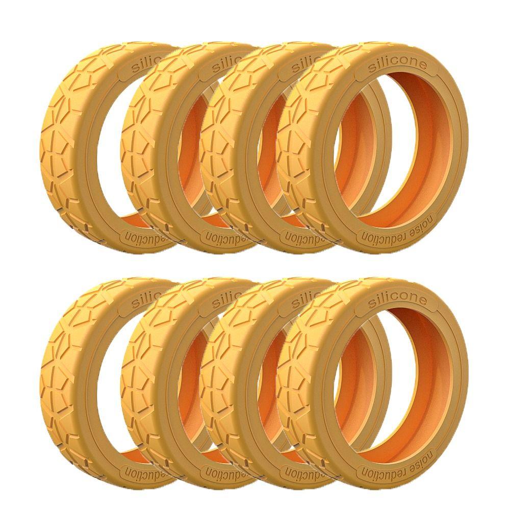 8Pcs Silent Sound Luggage Caster Shoes Reduce Noise Trolley Box Casters Cover