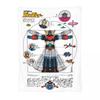 UFO Robot Grendizer Accessories Goldorak Blanket Merch Room Decorative Goldrake Japan Robots Blanket Throw Soft for Couch