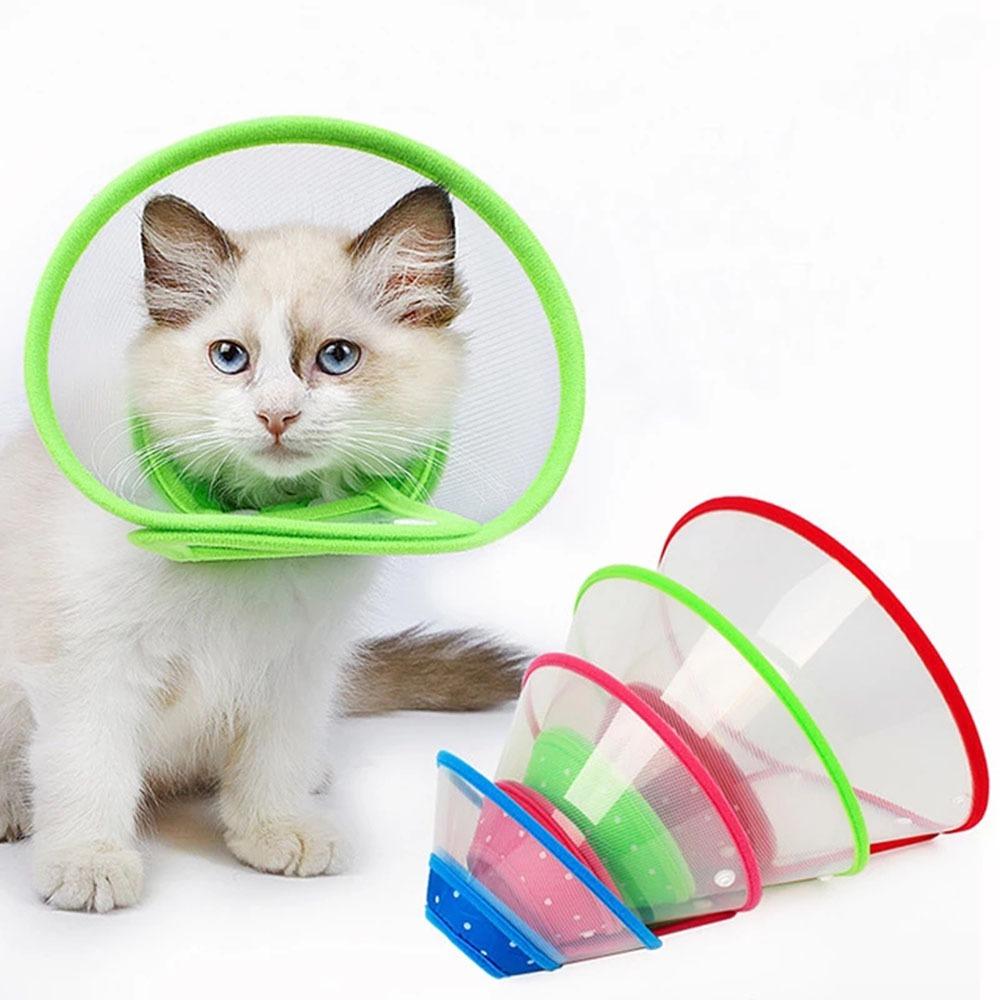 Pet Accessories Elizabethan Collar Cat Recovery Collars Cat Protection Cover Surgery Wound Collar
