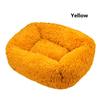 Square Dog Cat Bed with Side Cover Medium Large Sofa Plush Kennel Winter Warm Puppy Mat Nest Soft House Non-slip Basket Cushion