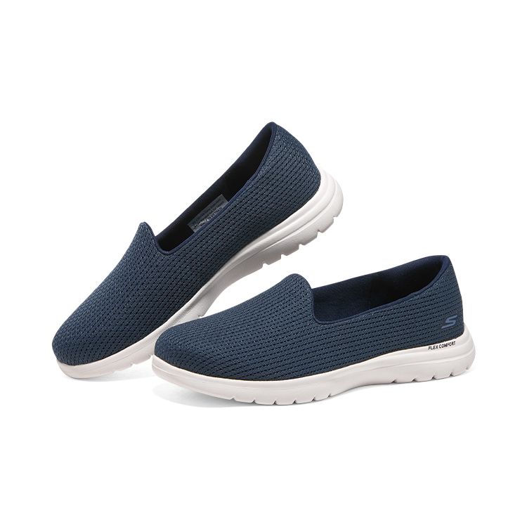 Skechers Удобные кроссовки для бега и повседневной носки On-The-GO Flex с амортизацией, низкие, женские, темно-синие, 136504-NVY