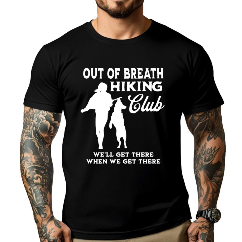 Out Of Breath Hiking Society Club Outdoor Walk Groups Tee Shirt Clothes Band Tshirts Mother's Day