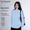 Женская хлопковая футболка с длинным рукавом и цветочным принтом La Chapelle