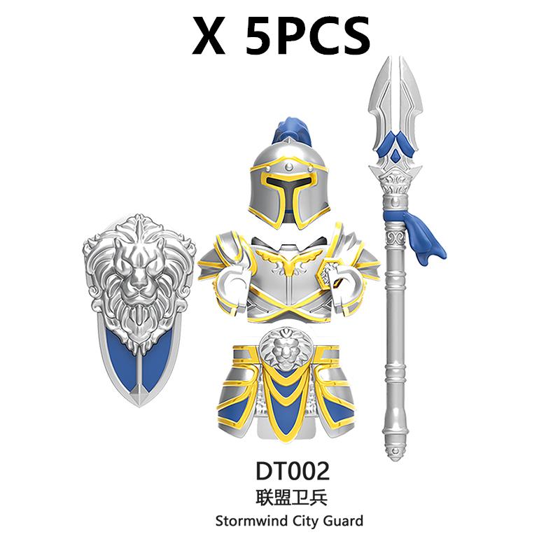 medieval Warcraft Strom Guard Featuring Arthas Accessories Scenes Building Blocks Figures Toy for Children Gifts DT8902 DT8904