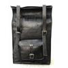 New Black Leather Vintage Backpack Rucksack Messenger School Bag Satchel