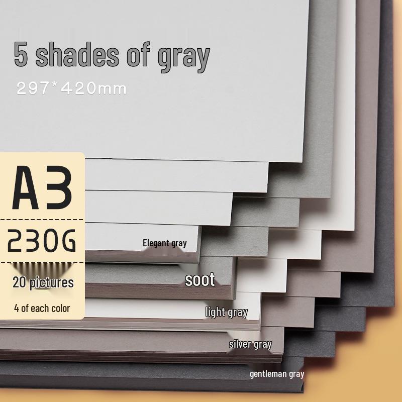 Цветной картон Yuanhao A3, 230 г для поделок в детском саду и начальной школе