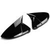 For VW GOLF 7 MK7 MK7.5 R GTI 2014- Car Rearview Side Mirror Cover Horn Wing Cap Exterior Door Rear View Case Trim Sticker