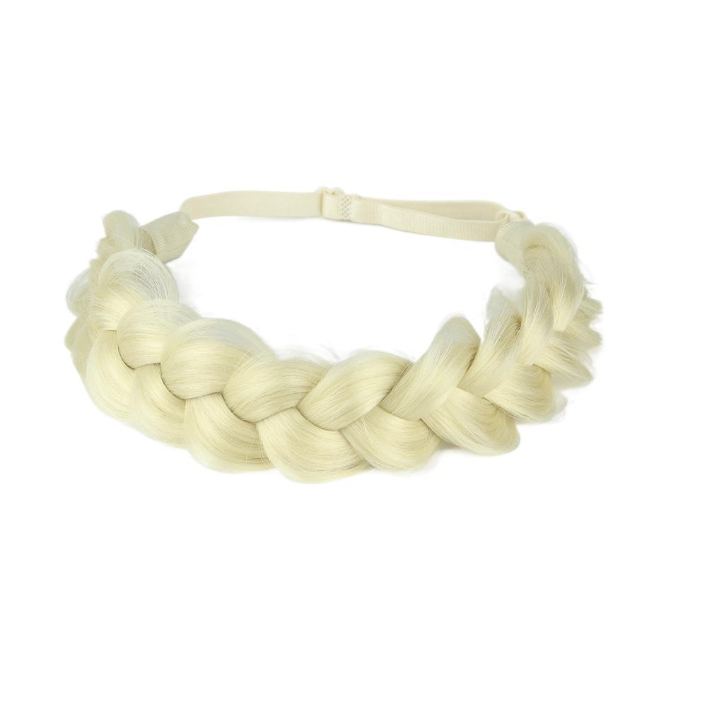 Stretchable Braided Hair Headband Adjustable Handmade Hair Band  Women