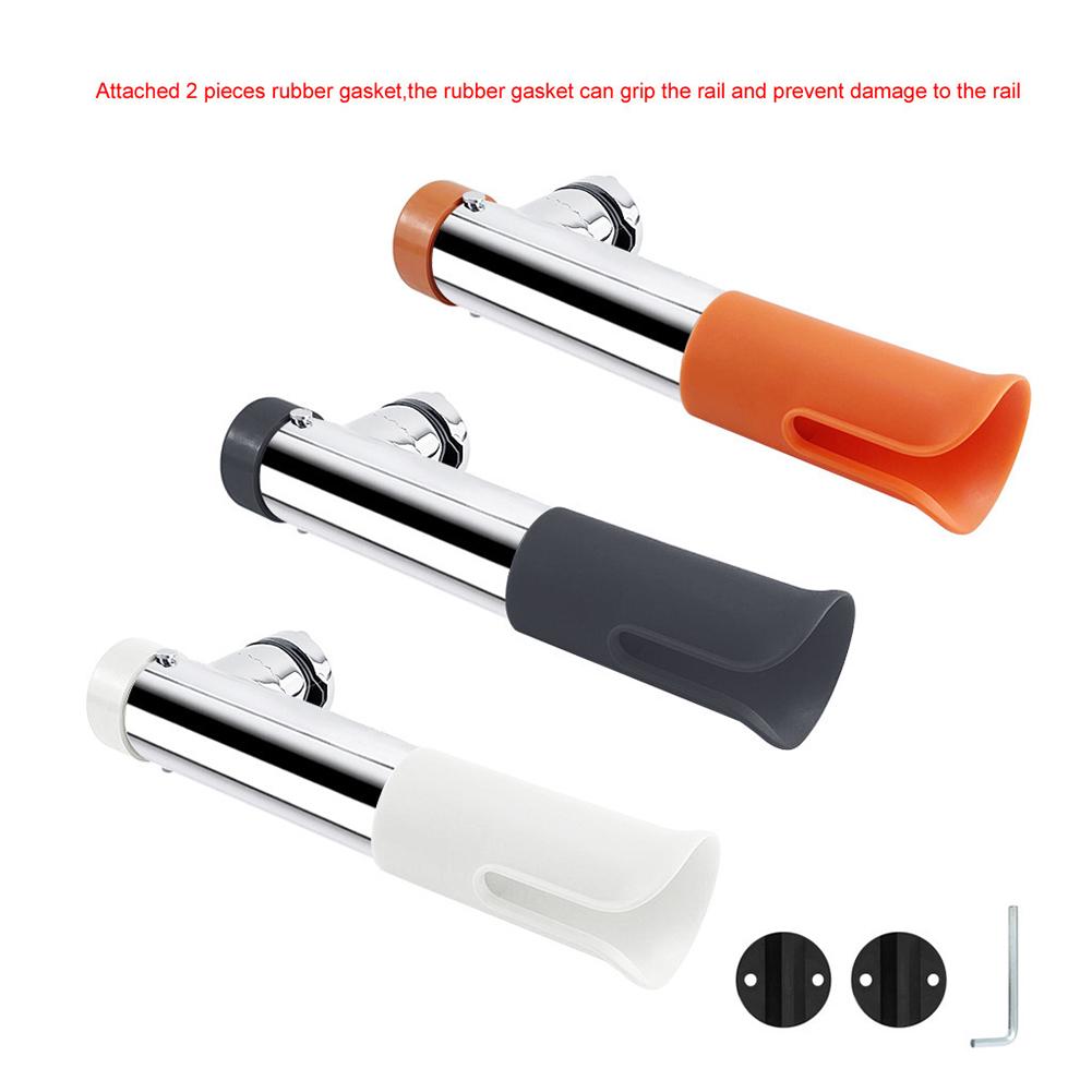 Adjustment Rotatable Fishing Rod Holder 316 Stainless Steel Mount Slotted Rod Support Tube Mount Bracket Accessories