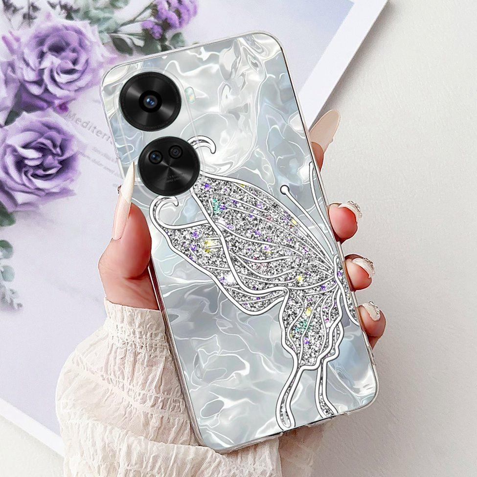 For Huawei Nova 11 SE BON-AL00 Case For Huawei Nova 12 SE Cover BNE-LX1 Luxury Butterfly Love Fashion Flowers Cool Lion Painted