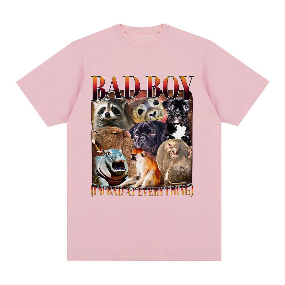 Funny Raccoon Capybara Hippo Meme 100cotton Unisexs shirt ONeck Short Sleeve Harajuku Womens summer fashion oversized Tshirt
