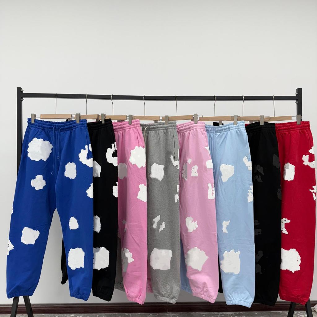 Худи из плотного хлопкового денима с цветочным принтом - Модная американская уличная куртка для мужчин