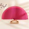 Props Decoration Colorful Chinese Style Folding Fan Wood Folding Fans Spanish Fan Wooden