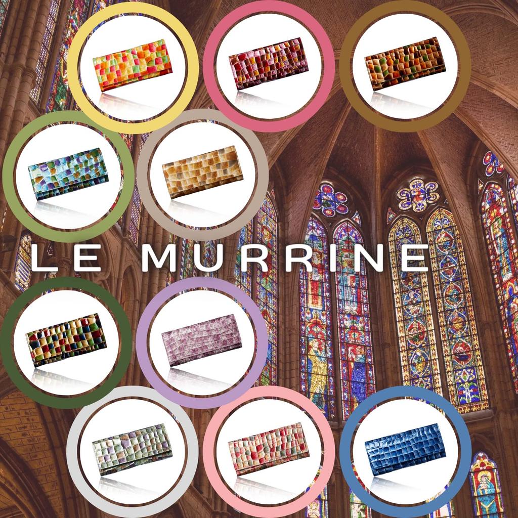 [ГОЛОС] Женский длинный кошелек Le Murrine, Изготовлен из итальянской кожи Life. Показано в Shukan Bunshun. Элегантный и простой в использовании вертикальный дизайн,