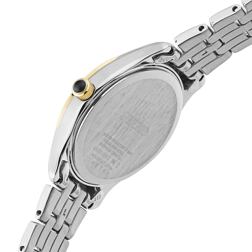 SEIKO Quartz Overseas Stainless Steel and Watch, Model, Silver, SWR070P1, Women's