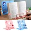 Reading Book Stand Cartoon Dolphin 6 Levels Adjustable Multi-purpose Foldable Solid Iron Kids Adults Student Book Magazine Tablet Clip Holder