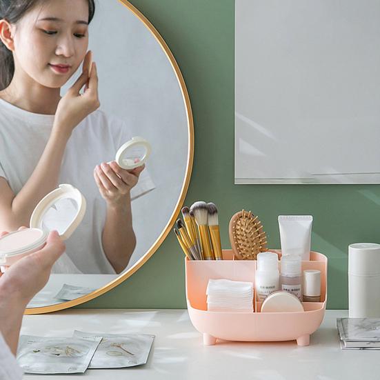 Ящик для хранения, классный компактный пластиковый стильный отдельный косметический органайзер, хозяйственные товары