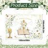 Mi Primera Comunion Backdrop First Holy Communion Baptism Party Decoration Gold Dots Daisy Christening God Bless Photography