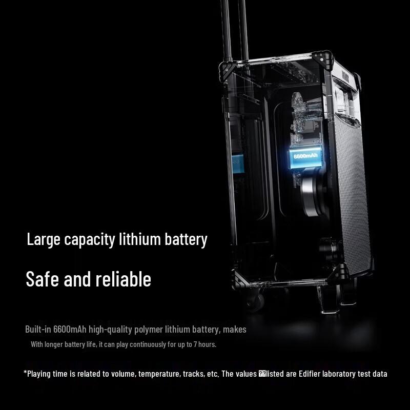 Edifier D3-8s 8-дюймовая портативная Bluetooth-колонка с беспроводным микрофоном, штекер CN (адаптер в комплекте)