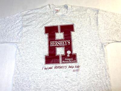 Редкая винтажная футболка Hershey's Chocolates Childrens Miracle Network 1990-х годов Новая унисекс размера L