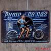 Custom Retro Pin-up Girl Car Repair Shop Tin Sign