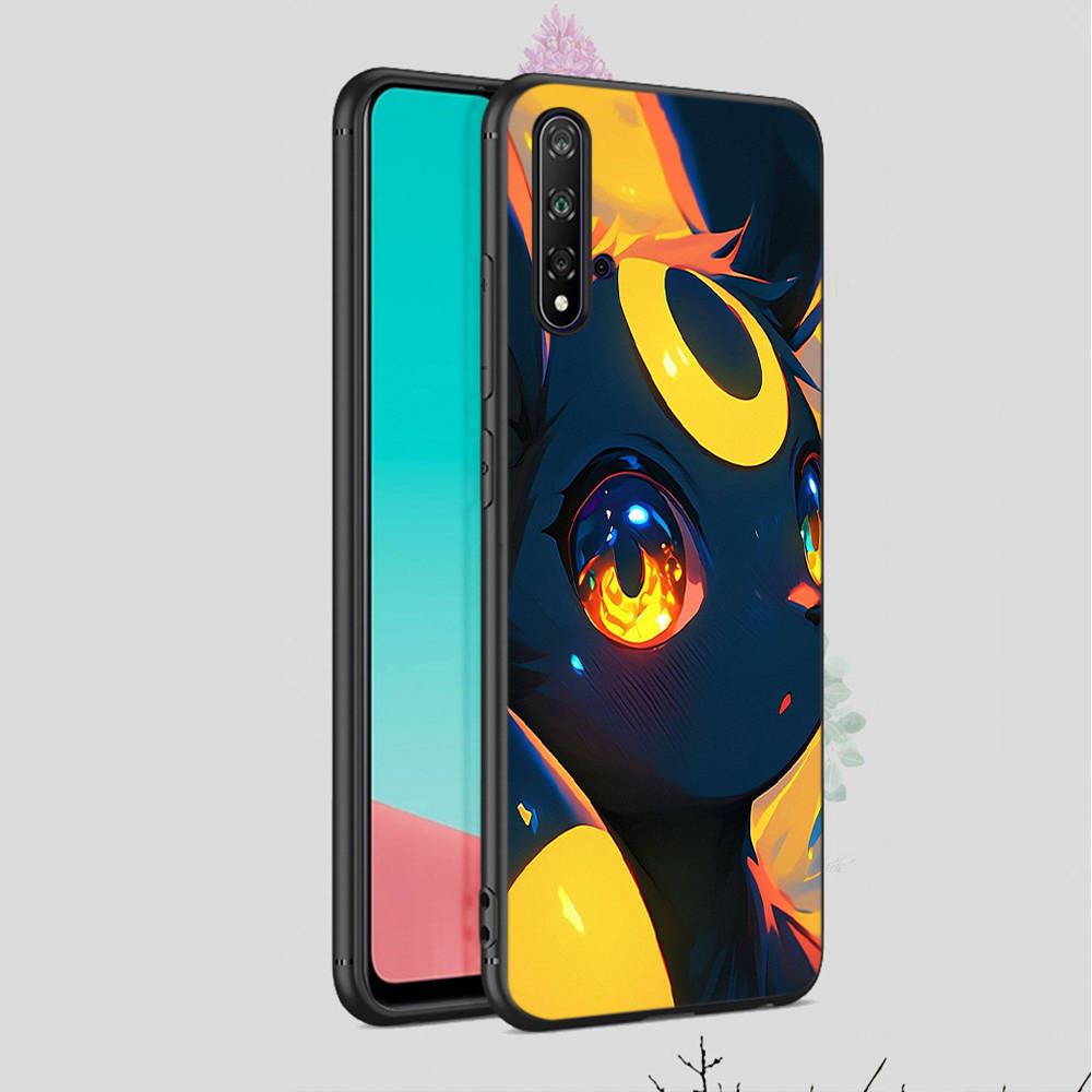 Чехол CT55 Eevee Pokemon для iPhone 16 15 Plus 14 13 12 11 Pro 8 7 6S 6 SE 5S X XR XS Max Realme C30 C33 C31 9I Huawei P30 черный мягкий чехол