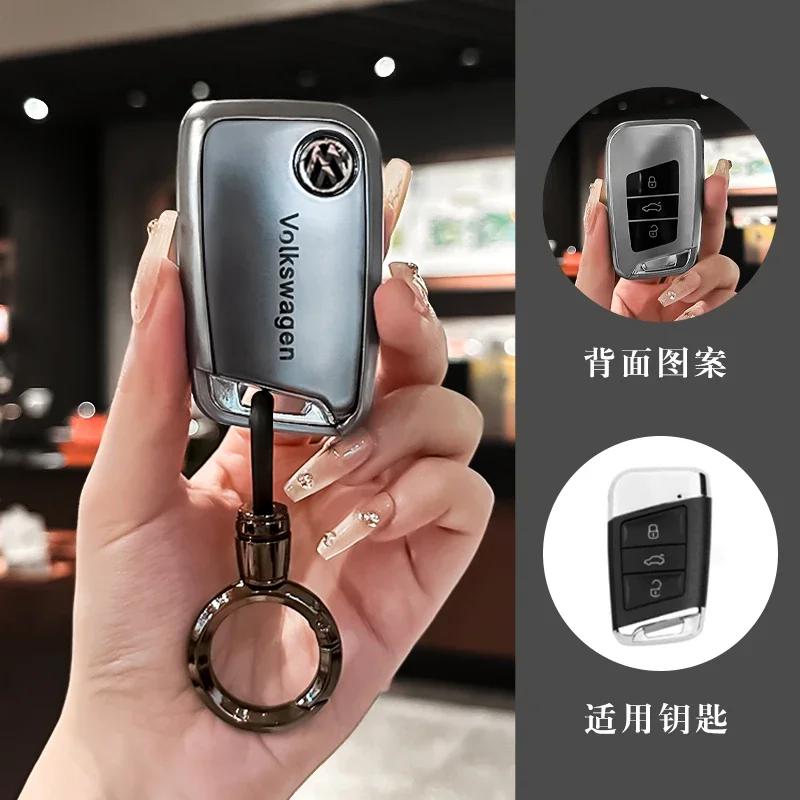 Для VOLKSWAGEN VW Чехол-держатель для ключа автомобиля из ТПУ Оболочка Брелок для VW Volkswagen Passat B6 B7 B8 CC Arteon Magotan GTE Автомобильный брелок