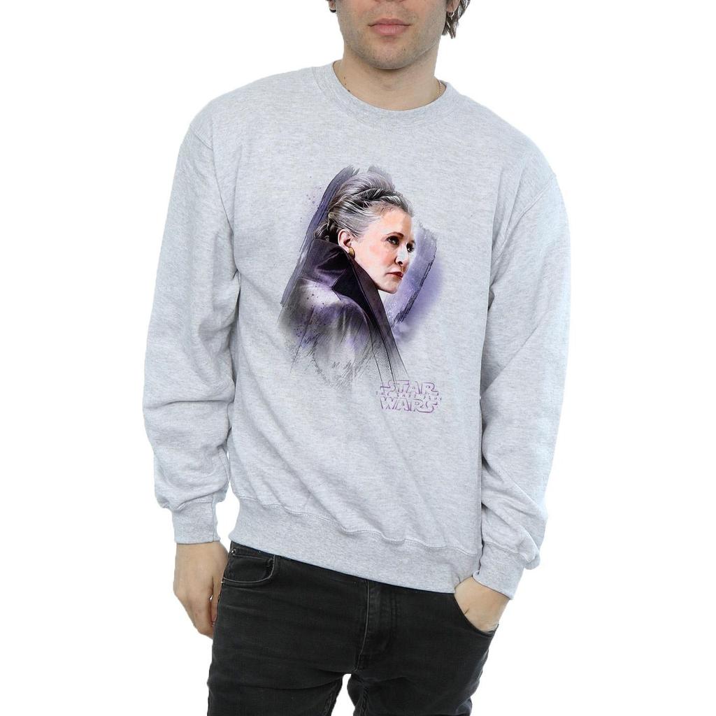 Star Wars Mens The Last Jedi Leia Brushed Sweatshirt