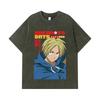275 GSM Washed T-shirts 100% Cotton Sakamoto Days V8 Shin Print Unisex Heavy Cotton T Shirt