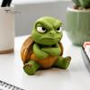 Коллекционные фигурки грустных животных для взрослых, 3D-печатная фигурка сердитых животных, забавная сердитая черепаха, горилла, такса, бегемот, гусь, маленькая смола