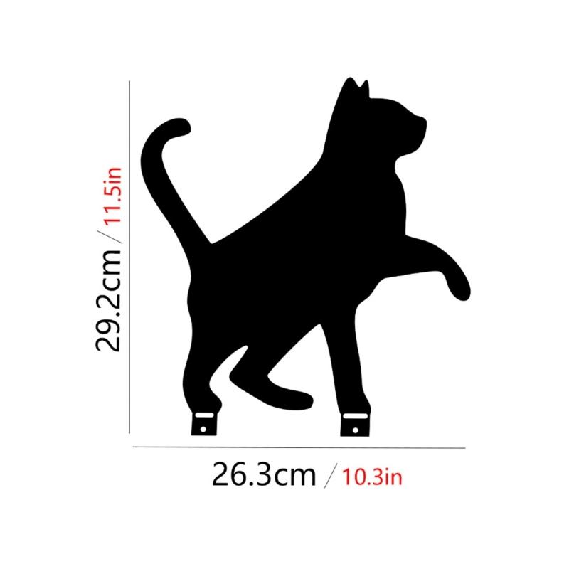 Металлические садовые украшения Металлические садовые животные Садовые колышки Садовые украшения в виде кошек Уличный садовый вкладыш для клумб Газон