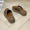 New Style of Slippers Women's Shoes Cake Height-increasing Thick-soled Flip-flops