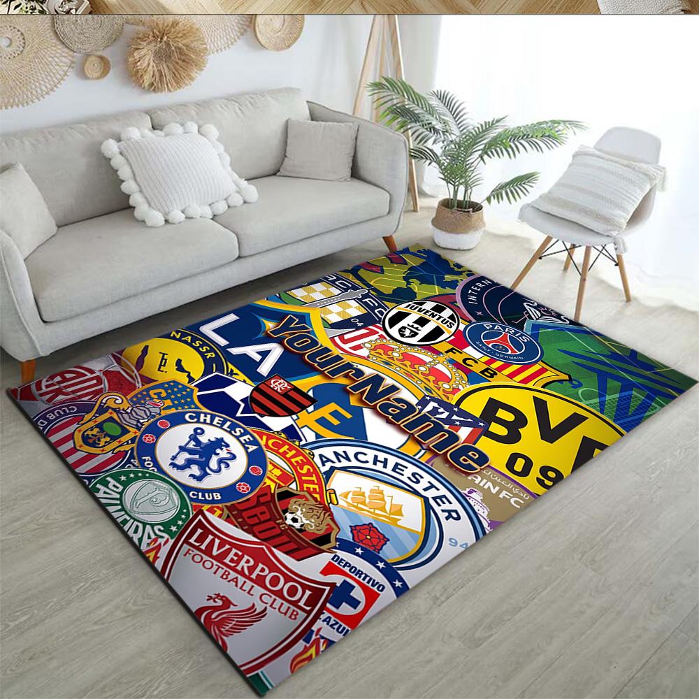 Atletico Madrid Customize Text Floor Mat Design for Kitchen Entryway Playrooms Dormitory Anti-slip Rug Office home decor Spiritual Gift