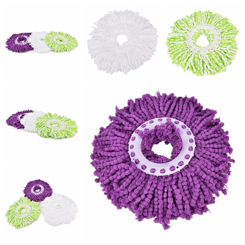 Бытовая волшебная сменная насадка для чистки с вращением на 360°, насадка для швабры из микрофибры