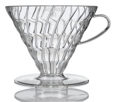 V60 Прозрачная капельница 03 для 1-6 чашек кофе, ручная капельница, сделано в Японии VDR-03-T
