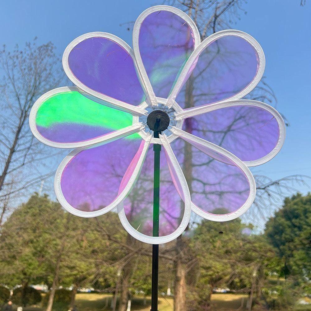 1 шт. заземленная восьмилепестковая ветряная мельница для детского сада детские игрушки ветряная мельница для улицы