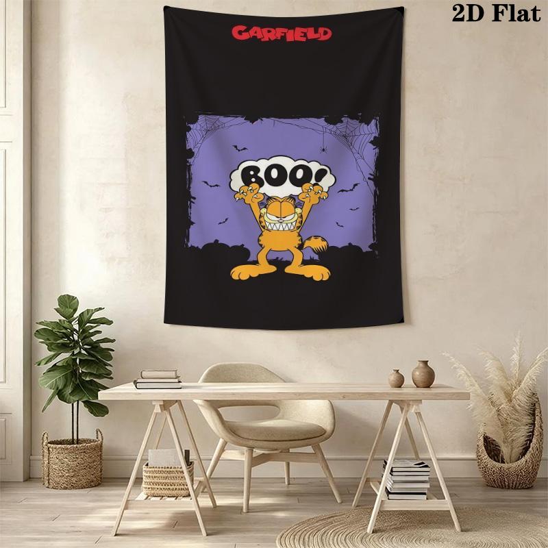 Garfield'S Quirky Adventures Unfolded Tapestry Wallmounted Background Cloth Background Wall Hanging Cloth Homestay Soft Decoration Tapestry