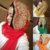 Fashion Women Bead Decor Islam Muslim Ramadan Hijab Wrap Shawl Scarf Accessory