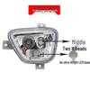 Супер яркий передний противотуманный фонарь в сборе для Foton Aumark S1/S3 и Aoling CT3 Фара