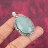 Украшения ручной работы из драгоценных камней Aqua Chalcedony, кулон из стерлингового серебра 925 пробы, уникальный дизайн, для женщин
