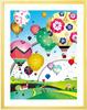 Smile Hope Painting Interior and Framed M X Entrance Feng Shui Picture Wall Hanging Living Room Art Poster Framed Rainbow Hot Air Balloon Landscape