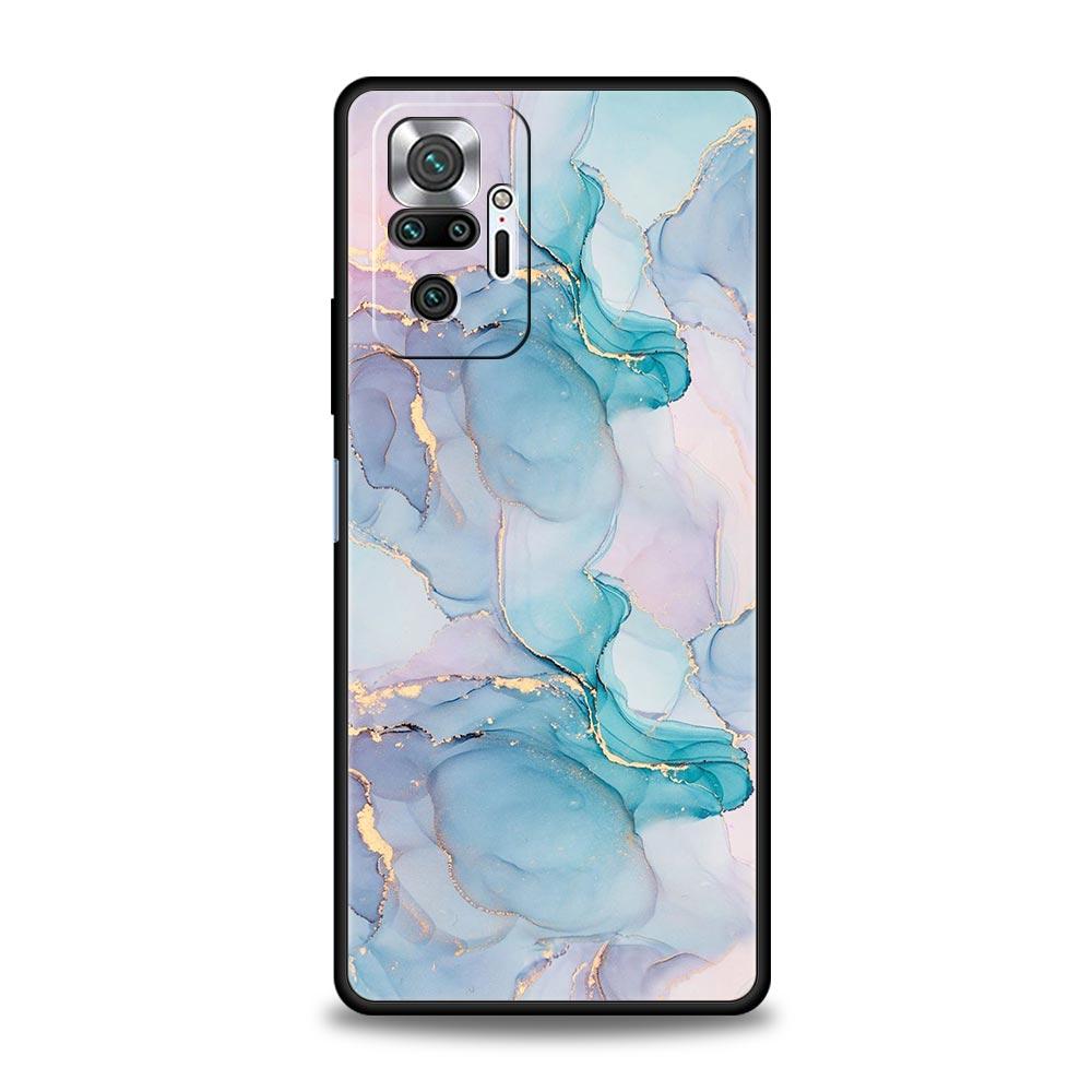 Для Redmi 10C Чехлы Funda Marble Ink Wash Мягкий чехол для телефона для Xiaomi Redmi Note 12 11 9S 9 8 10 Pro Plus 7 9T 8T 9C 9A 8A Чехол