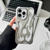Новый 3D чехол для телефона с узором пламени для 16 14 13 12 11 15 Pro Max Plus Модный полый тонкий ударопрочный защитный мягкий чехол