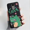 For LG K4 2017 X230 K8 2017 X300 Case Luxury Fashion Butterfly Flower Painted Phone Casing Black Jelly Silicone Soft Back Cover