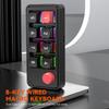 MKESPN K815A Программируемая игровая клавиатура с 8 клавишами, с возможностью горячей замены, RGB-подсветка, мини-механическая цифровая клавиатура